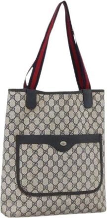 Gucci Pre-owned Tote Bags, female, Multicolor, Size: ONE SIZE Pre-owned Vintage GG Canvas Tote Bag