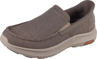 Skechers Pollard Wilfred Textiel Heren Taupe Loafers