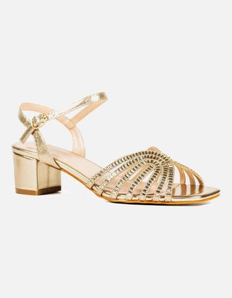 Lunar Womens Twinkle Womens Sandals - Gold Synth - Size: 3