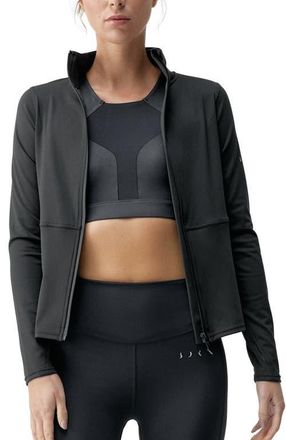 Born Living Yoga Ivet Performance semi-fitted with Pockets Sport Jacket in Black at Nordstrom, Size Medium Eu
