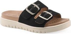 White Mountain Nanny FOM Recovery Slide Sandal in Black/Fabric at Nordstrom Rack, Size 7.5