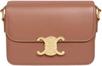 Celine Triomphe Teen Calfskin Leather Shoulder Bag