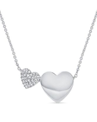Sabrina Designs 14K 0.09 Ct. Tw. Diamond Heart Necklace