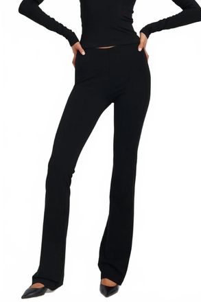 SPRWMN Womens Micro Flare Pants In Black