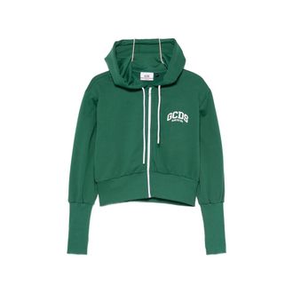GCDS Zip-up Logo-print Hoodie
