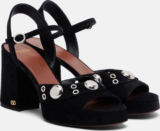 Valentino Garavani Embellished leather sandals