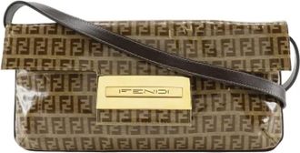 Fendi Pre-owned Plastic fendi-bags - Dames - Vintage Schoudertas - Bruin - ONE Size - Vintage