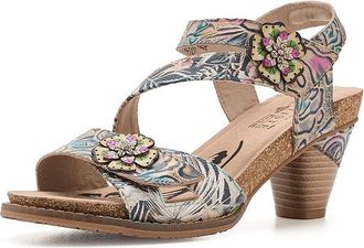 L'Artiste by Spring Step Shesfab Womens Sandals Navy : EU 42 (US Womens 10.5-11) M, Leather