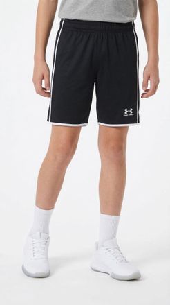 Under Armour Trainingsshorts UNDER ARMOUR UA B CH. TRAIN SHORT, Damen, Gr. XL (164/170), N-Gr, schwarz, wei&szlig;, Obermaterial: 100% Polyester, Hosen Trainingsshorts, 
