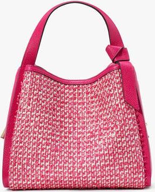 Kate Spade New York Knott Raffia Tweed Medium Crossbody Tote