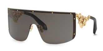 Roberto Cavalli SRC015M 0300 Womens Sunglasses Gold Size 99