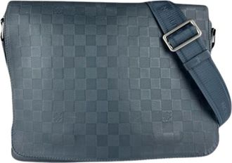 Louis Vuitton Pre-owned Cross Body Bags, male, Blue, Size: ONE SIZE Pre-owned Damier Infini Shoulder Bag