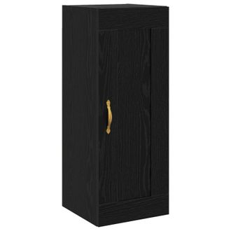 vidaXL Armario De Pared Roble Negro 34,5 X 34 X 90 Cm Vidaxl