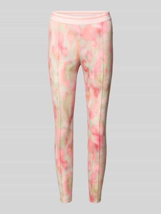 Marc Cain Leggings mit L&auml;ngsn&auml;hten und elastischem Bund in Pink, Gr&ouml;&szlig;e 34