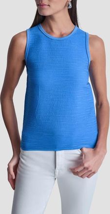 DKNY Seamless Rib Tank in Hampton Blue at Nordstrom, Size X-Small