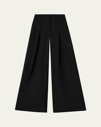 Lafayette 148 New York x The Morning Show Warren Wide-Leg Wool Pants