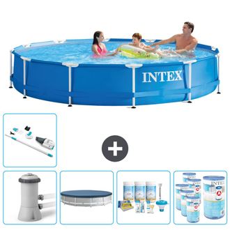 Intex Piscina Con Estructura Redonda - 366x76 Cm - 8-piezas Scb19