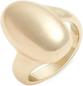 Open Edit Oval Polished Statement Ring in Gold at Nordstrom, Size 9
