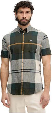 Barbour Overhemden, Heren, Veelkleurig, XL, Katoen, Douglas Overhemd met Korte Mouwen