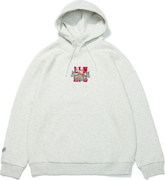 Li-Ning Rijindoujin Cartoon Graphic Hoodie Light Grey AWDT013-7