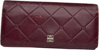 Givenchy Pre-owned Leren Portemonnee - Dames - Vintage Accessoires - Rood - ONE Size - Leer - Vintage