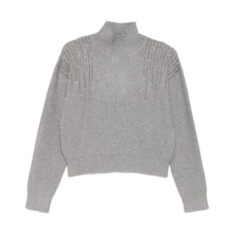 Seventy Turtlenecks, female, Gray, Size: M Turtleneck Sweater