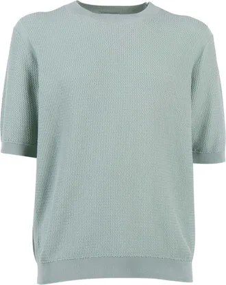 Ballantyne Textured Ribbed Short Sleeve Pullover