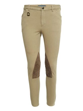 Ralph Lauren knee-patches drill trousers - Neutrals
