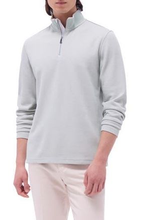 Bugatchi Quarter Zip Performance Pullover in Mint at Nordstrom Rack, Size Xx-Large