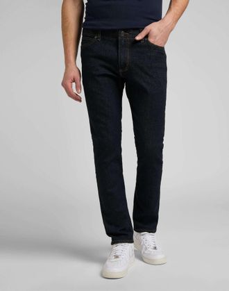 Lee Skinny-fit-Jeans LEE Lee Jeans Skinny Fit XM, Herren, Gr. 31, L&auml;nge 34, blau (dunkel blau denim), Obermaterial: 69% Baumwolle CO(Bio). 20% Polyester P