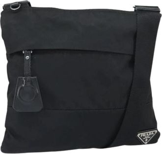 Prada Pre-owned Vintage Cross Body Bag - Dames - Vintage Schoudertas - Zwart - ONE Size - Nylon - Vintage
