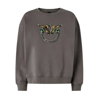 Pinko Sweatshirts, female, Gray, Size: XS Pinko Sweaters Grey