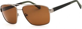 Kenneth Cole KC00054 Polarized 11H Mens Sunglasses Silver Size 59