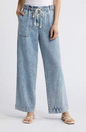 Rails Ryan Wide Leg Drawstring Jeans in Faded Indigo at Nordstrom Rack, Size X-Small
