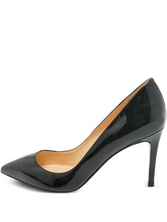 Christian Louboutin Pigalle lakleren pumps met puntige neus - Zwart