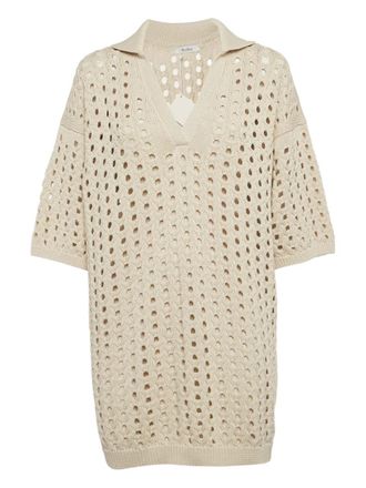 Max Mara Uitgesneden mini-jurk - Beige