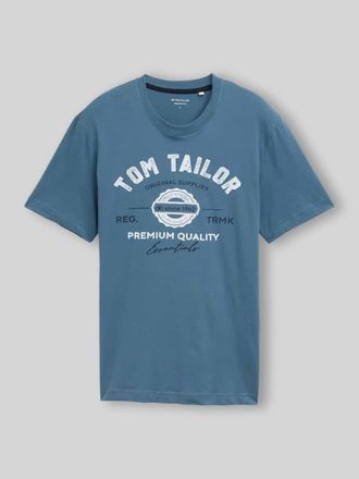 Tom Tailor Regular Fit T-Shirt aus reiner Baumwolle in Blau, Gr&ouml;&szlig;e XXXL