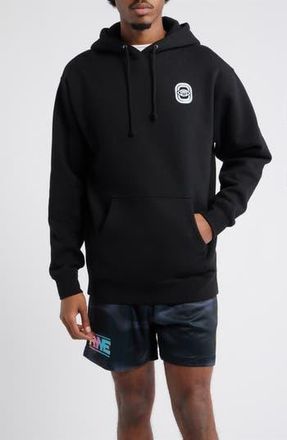 Overtime Vision Test Graphic Print Hoodie in Black at Nordstrom Rack, Size Xx-Large