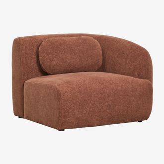 Sklum M&oacute;dulo Esquinero Derecho Para Sof&aacute; Modular En Chenilla Coquette Sklum