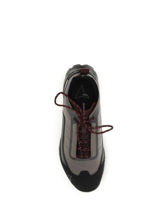 Roa Mens Sneakers Katharina Light Taupe-Burgundy Upper: Polyester Trainers Taupe/burgundy