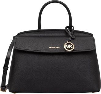 Michael Kors Landry Crossbody Tas - Dames - Handtassen - Zwart - ONE Size - Leer - Tassen