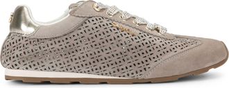 Carvela Womens Suede Tivoli Laser Sneakers - Taupe - Size UK 3