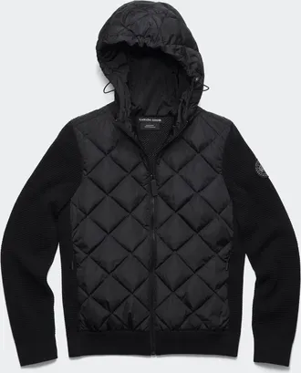 Canada Goose Manteau à capuchon en tricot matelassé HybridgeMD Black Label (Femmes, Sunset Pink, TP)