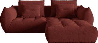 MICADONI Modulares 3-Sitzer Design Ecksofa Bloom - Strukturstoff