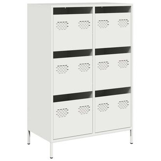 Berkfield Home Highboard White 68x39x101.5 cm Steel