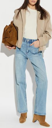 Fabiana Filippi Top With Lurex Thread On The Sleeves, Womens, Cream