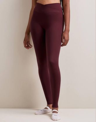 Tala leggings Dayflex avvolgenti a vita alta bordeaux-Rosso