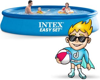 OEM Piscina De Expansi&oacute;n Para Jard&iacute;n 457 X 84 Cm 15 En 1 Intex 28158 + M&aacute;quina De Burbujas Gratis