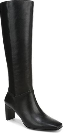 Naturalizer Nona Square Toe Boot in Black Faux Leather at Nordstrom Rack, Size 9.5