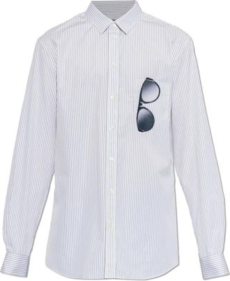 Moschino Pocket Shirt - Heren - Casual Overhemden - Wit - XL - Katoen - Overhemden